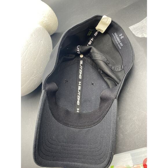 Under Armour Men's L/XL Freedom Blitzing Black Classic Fitted USA Cap Hat - Picture 9 of 9